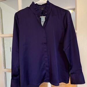 Ann Taylor Midnight Purple Blouse
